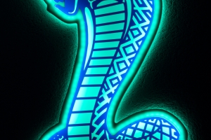 Glowing Snake Wall Decor